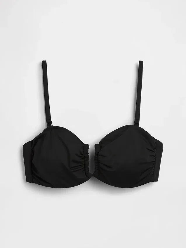 Top de bikini bandeau convertible