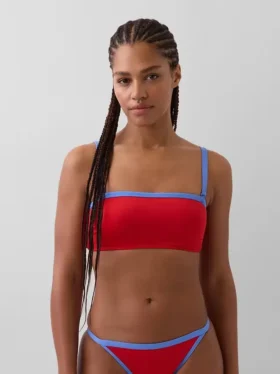 Top de bikini tipo bandeau
