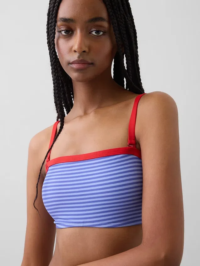 Top de bikini tipo bandeau