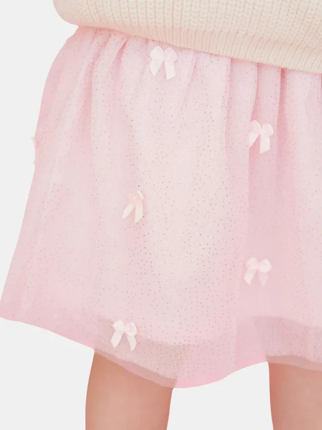 Tutu con moños en tono rubor de Sweet Wink