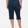 Vaqueros capri cortos de talle alto