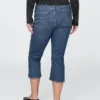 Vaqueros capri de talle alto