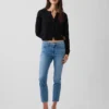 Vaqueros capri de talle bajo