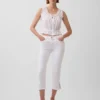 Vaqueros capri de talle bajo