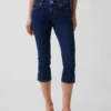 Vaqueros capri de talle bajo