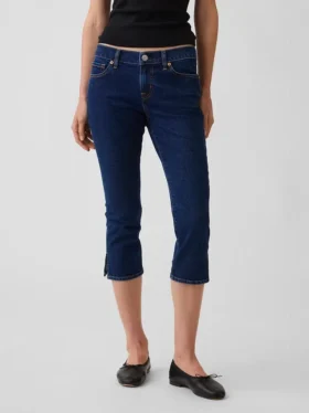 Vaqueros capri de talle bajo
