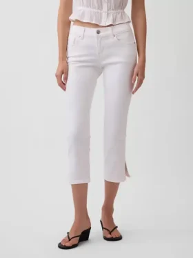 Vaqueros capri de talle bajo