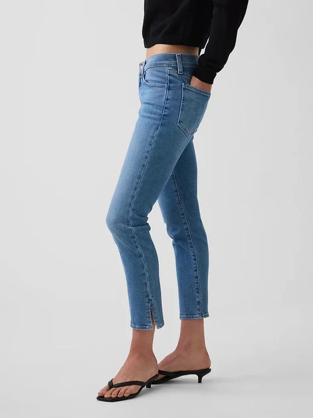 Vaqueros capri de talle bajo