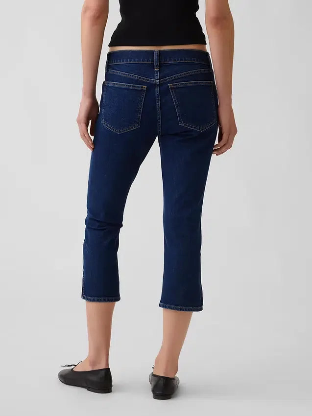 Vaqueros capri de talle bajo