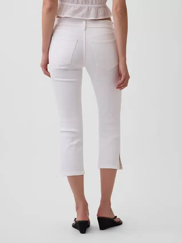Vaqueros capri de talle bajo