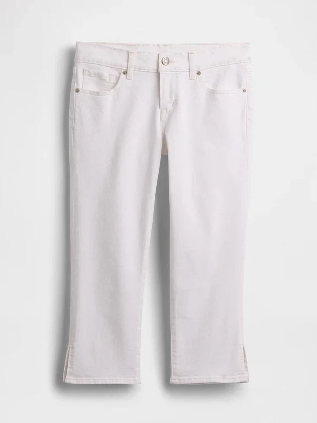 Vaqueros capri de talle bajo