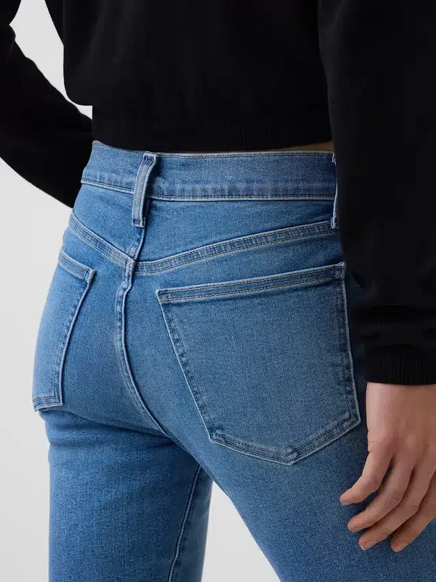 Vaqueros capri de talle bajo
