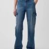 Vaqueros cargo holgados de talle bajo estilo de los 90