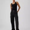 Vaqueros cargo holgados de talle medio estilo años 90