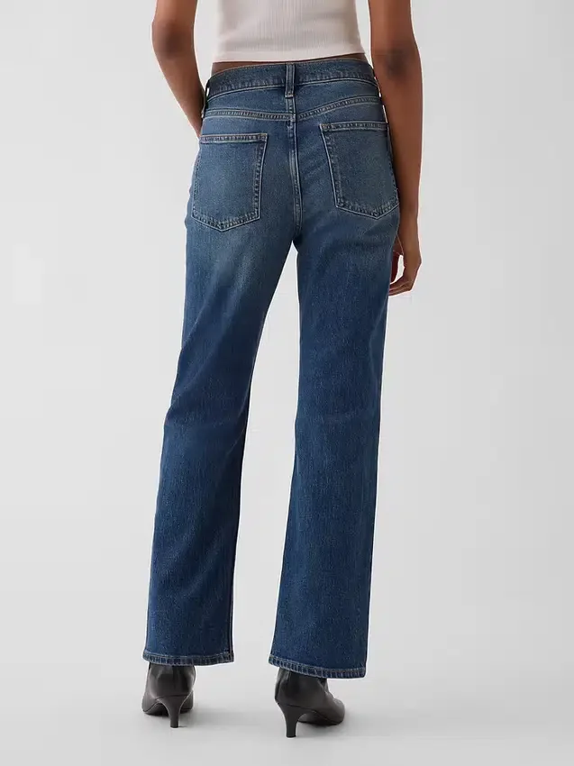 Vaqueros cortos de talle alto, estilo recto y ajustado de los 90