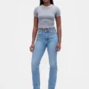 Vaqueros Curvy de talle alto, estilo delgado y recto de los años 90