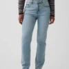 Vaqueros Curvy de talle alto, estilo delgado y recto de los años 90