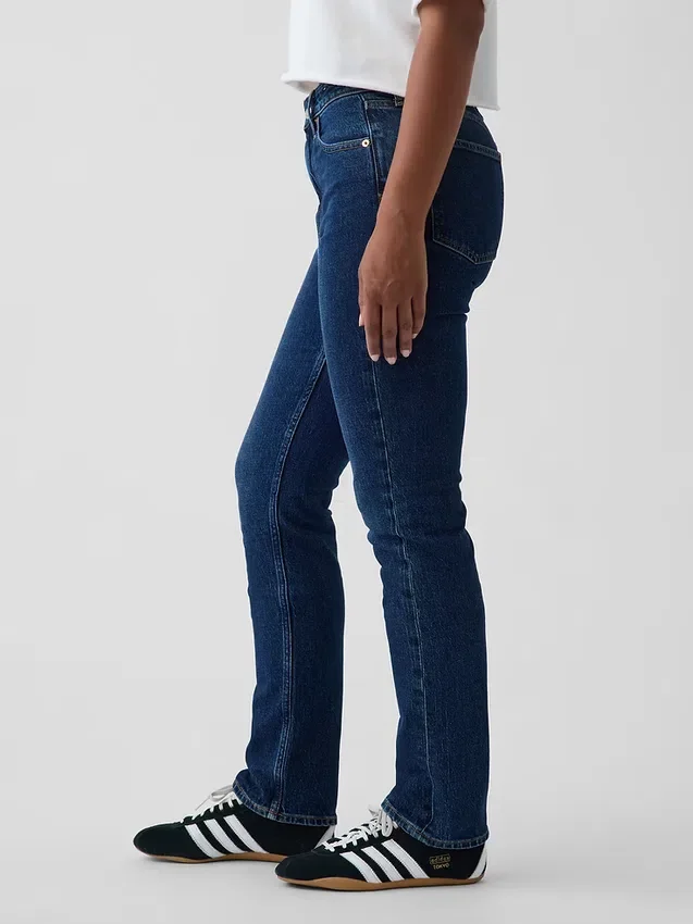 Vaqueros Curvy de talle alto, estilo delgado y recto de los años 90