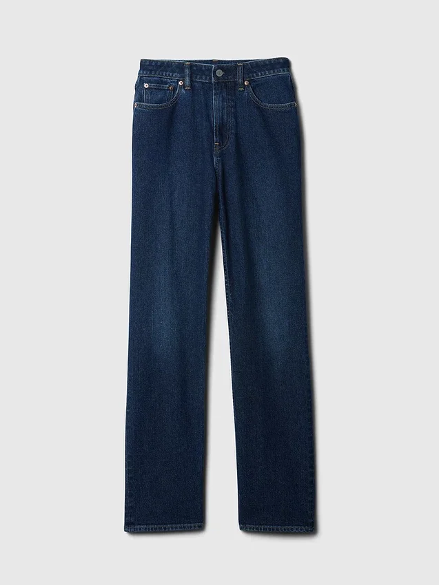 Vaqueros Curvy de talle alto, estilo delgado y recto de los años 90