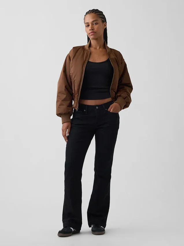 Vaqueros Curvy de talle bajo, largos y ajustados