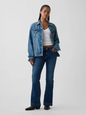Vaqueros Curvy de talle bajo, largos y ajustados