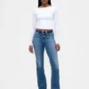 Vaqueros Curvy de talle bajo, largos y ajustados