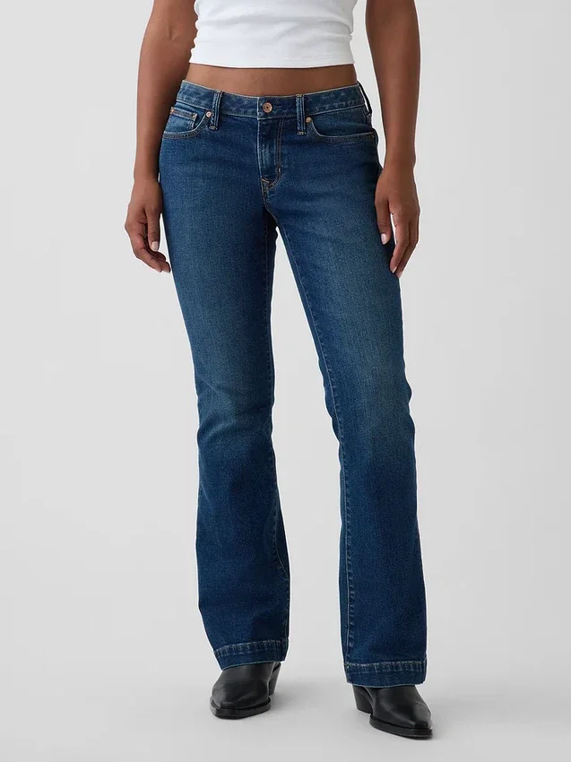 Vaqueros Curvy de talle bajo, largos y ajustados