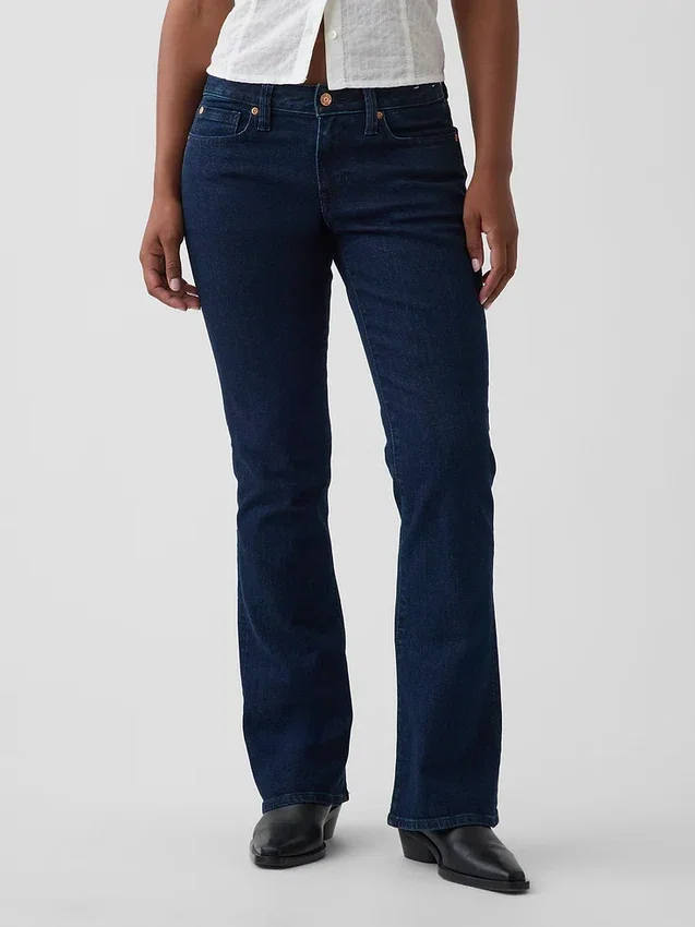 Vaqueros Curvy de talle bajo, largos y ajustados