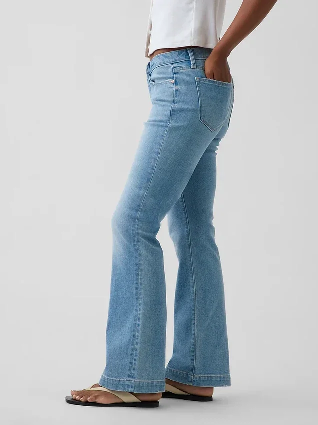 Vaqueros Curvy de talle bajo, largos y ajustados
