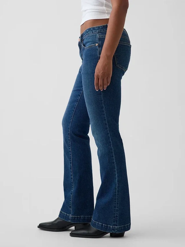 Vaqueros Curvy de talle bajo, largos y ajustados