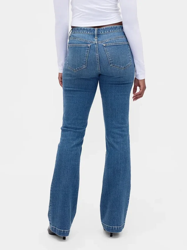 Vaqueros Curvy de talle bajo, largos y ajustados