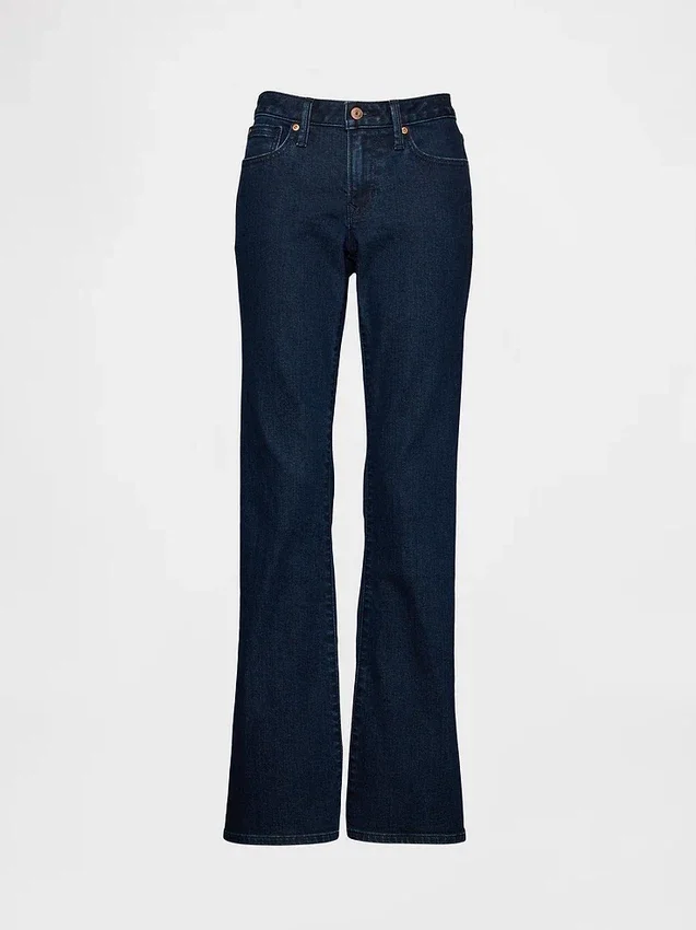 Vaqueros Curvy de talle bajo, largos y ajustados