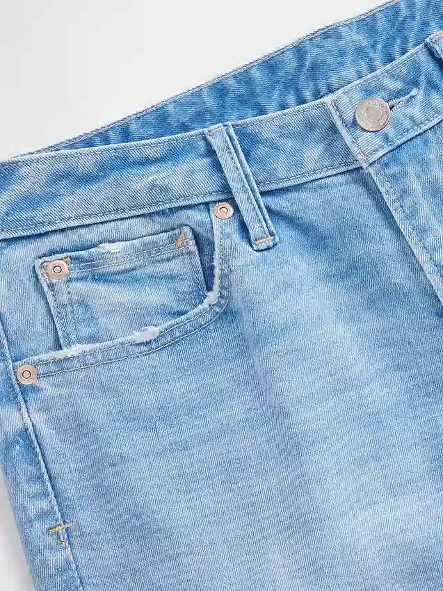 Vaqueros Curvy de talle bajo, largos y ajustados