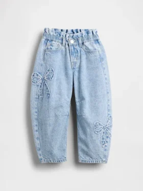 Vaqueros de bebé y niño con lazo y diseño de herradura