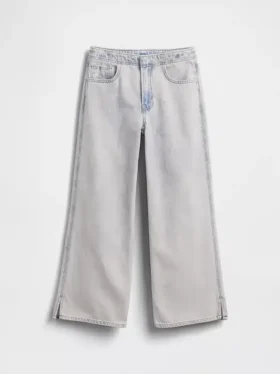 Vaqueros de corte ancho y talle bajo para niños