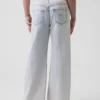 Vaqueros de corte ancho y talle bajo para niños