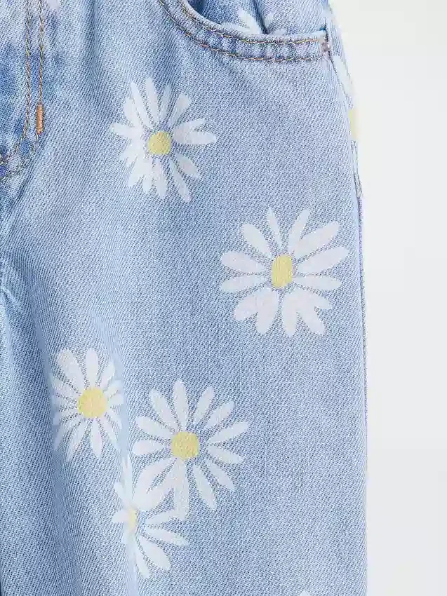 Vaqueros de mezclilla Daisy Horseshoe para bebés y niños pequeños