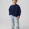 Vaqueros de mezclilla holgados estilo carpintero para bebés y niños