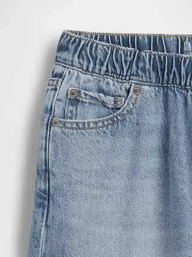 Vaqueros de mezclilla para niños ultrasuaves, holgados y de corte cónico