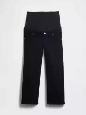 Vaqueros de premamá de corte ancho con panel completo