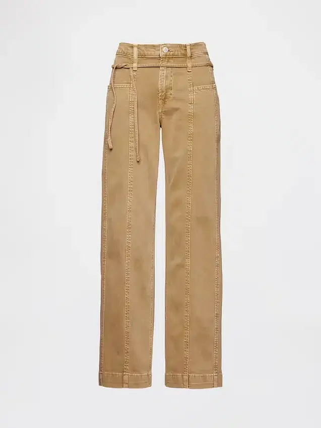 Vaqueros de talle bajo, estilo de los 90, holgados y con microcinturón