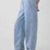 Vaqueros de talle bajo, ultrasuaves, holgados y a la moda de los 90 con rayas