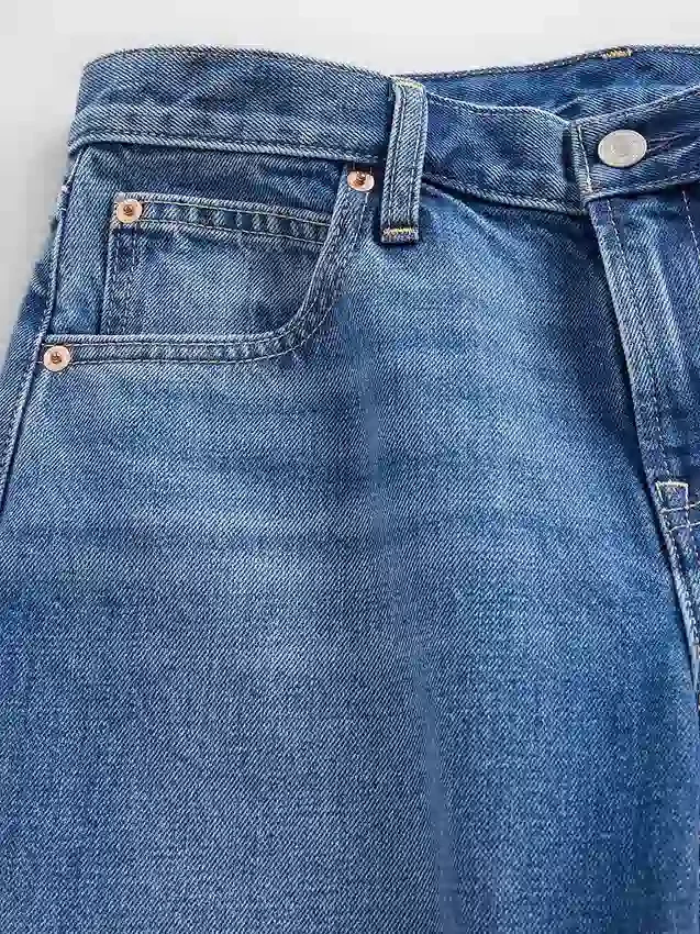 Vaqueros de talle bajo y corte recto