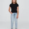 Vaqueros de talle medio estilo «girlfriend» para niñas