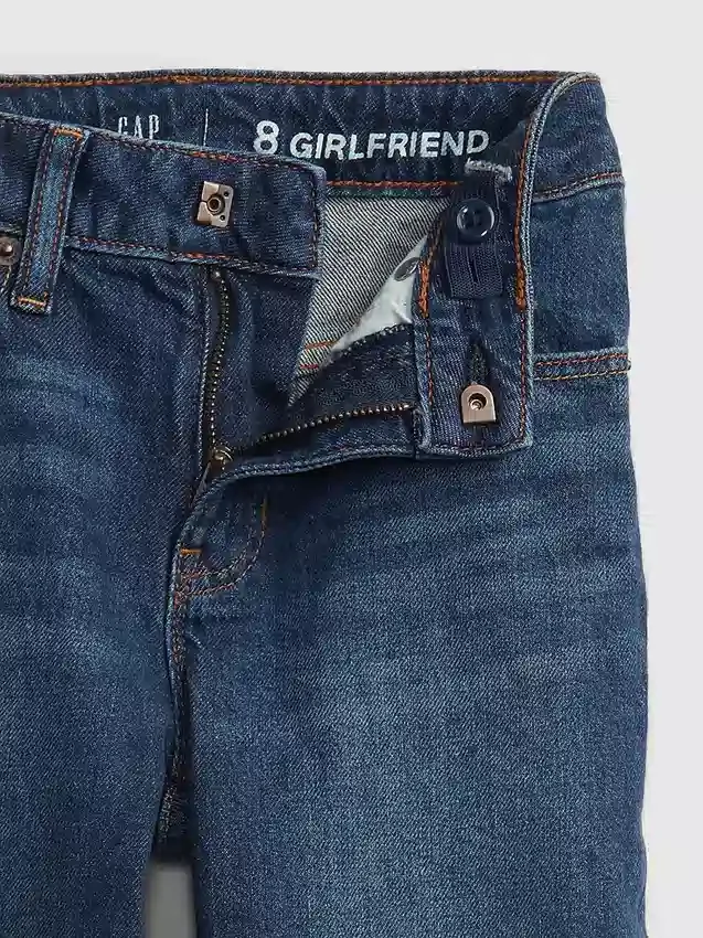 Vaqueros de talle medio estilo «girlfriend» para niñas