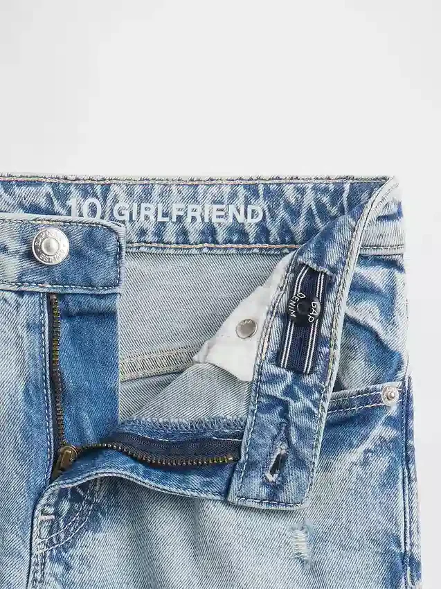 Vaqueros de talle medio estilo «girlfriend» para niñas