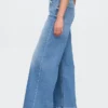 Vaqueros de tiro extra alto y pierna ancha