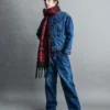 Vaqueros extra holgados con forro de franela para adultos de Stranger Things