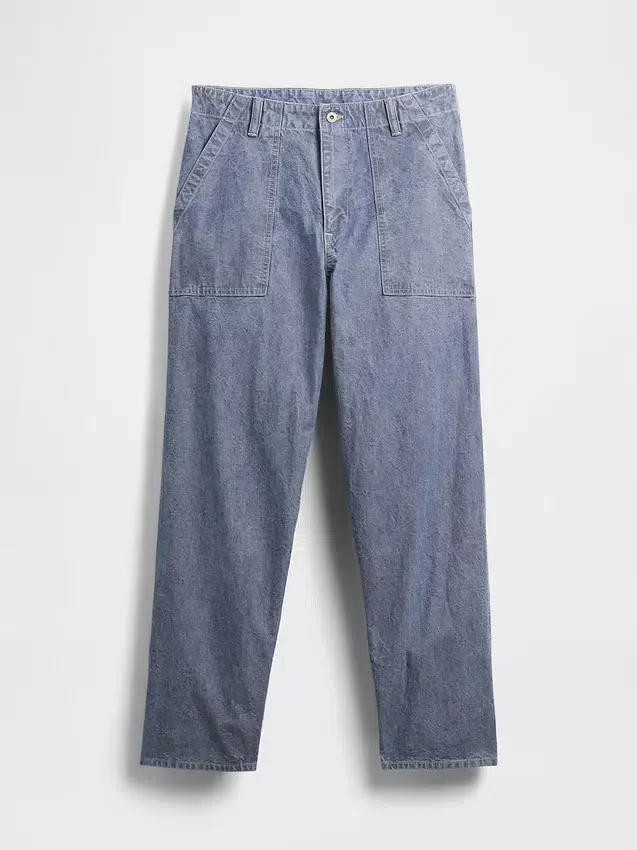 Vaqueros holgados de chambray de peso pesado