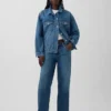 Vaqueros holgados de talle bajo estilo de los 90